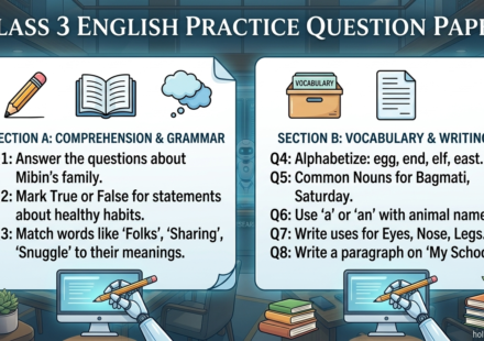 Class 3 English Question Paper 20262083 Practice Set & Model Answers
