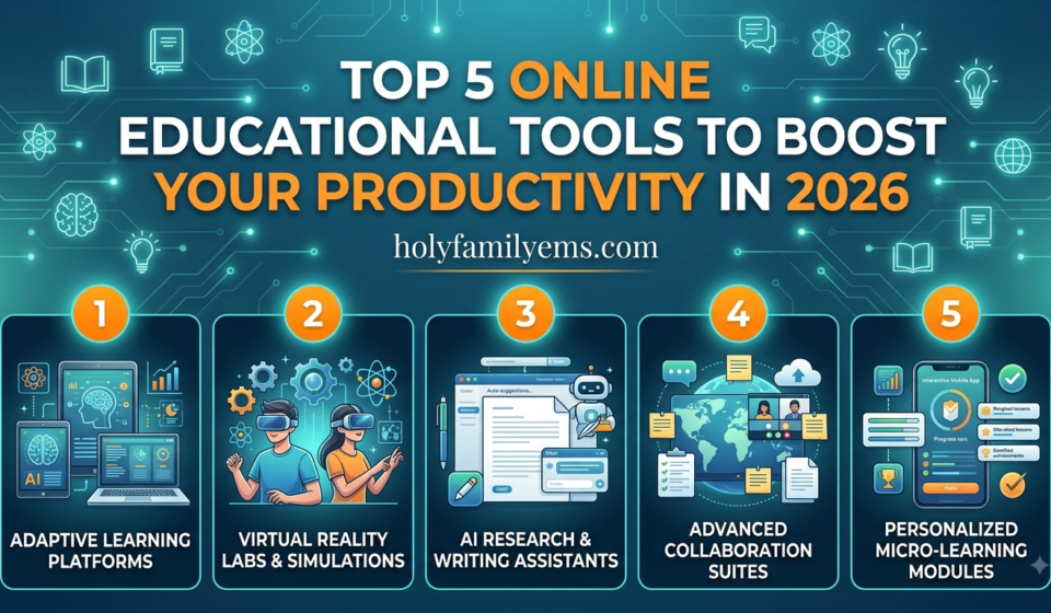 Top 5 Online Educational Tools to Boost Your Productivity in 2026 Top 5 Online Educational Tools to Boost Your Productivity in 2026 by holyfamilyems.com